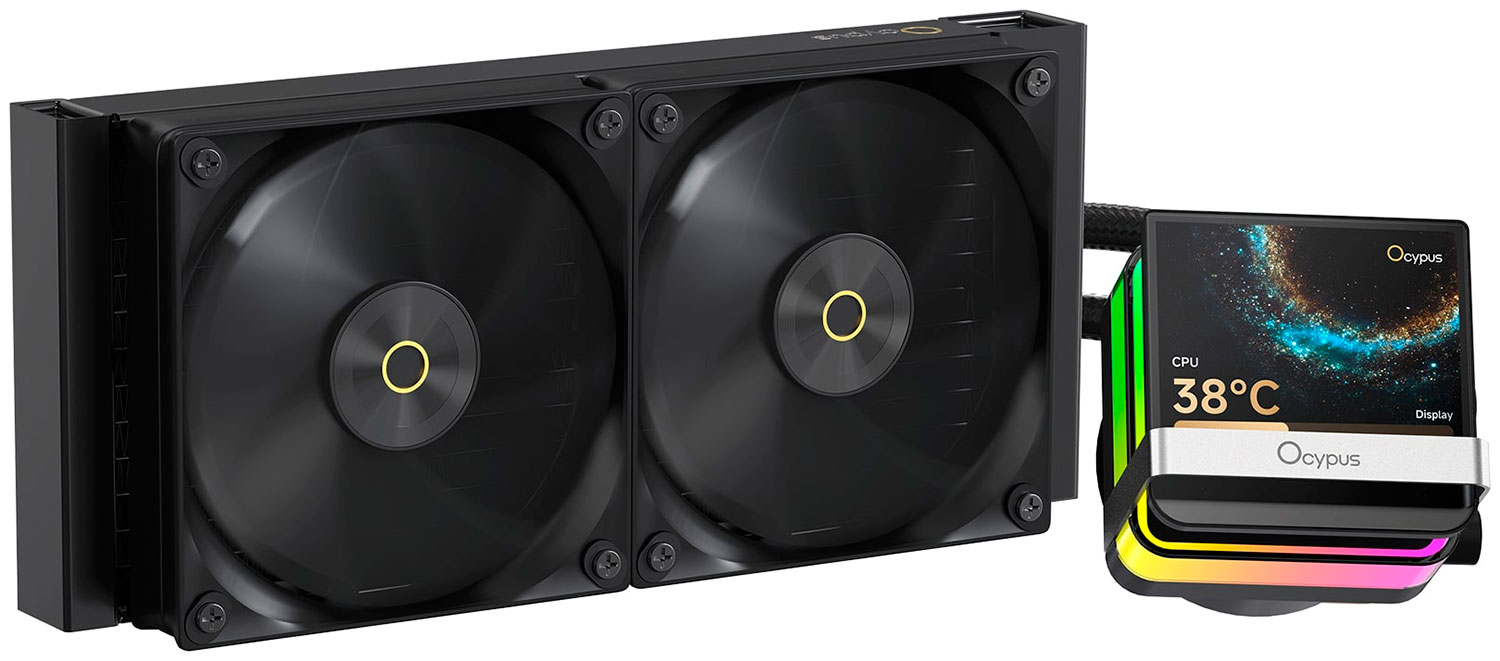 Изображение товара СЖО Ocypus Sigma L24 PRO BK для AMD/Intel, двойной 120 мм радиатор