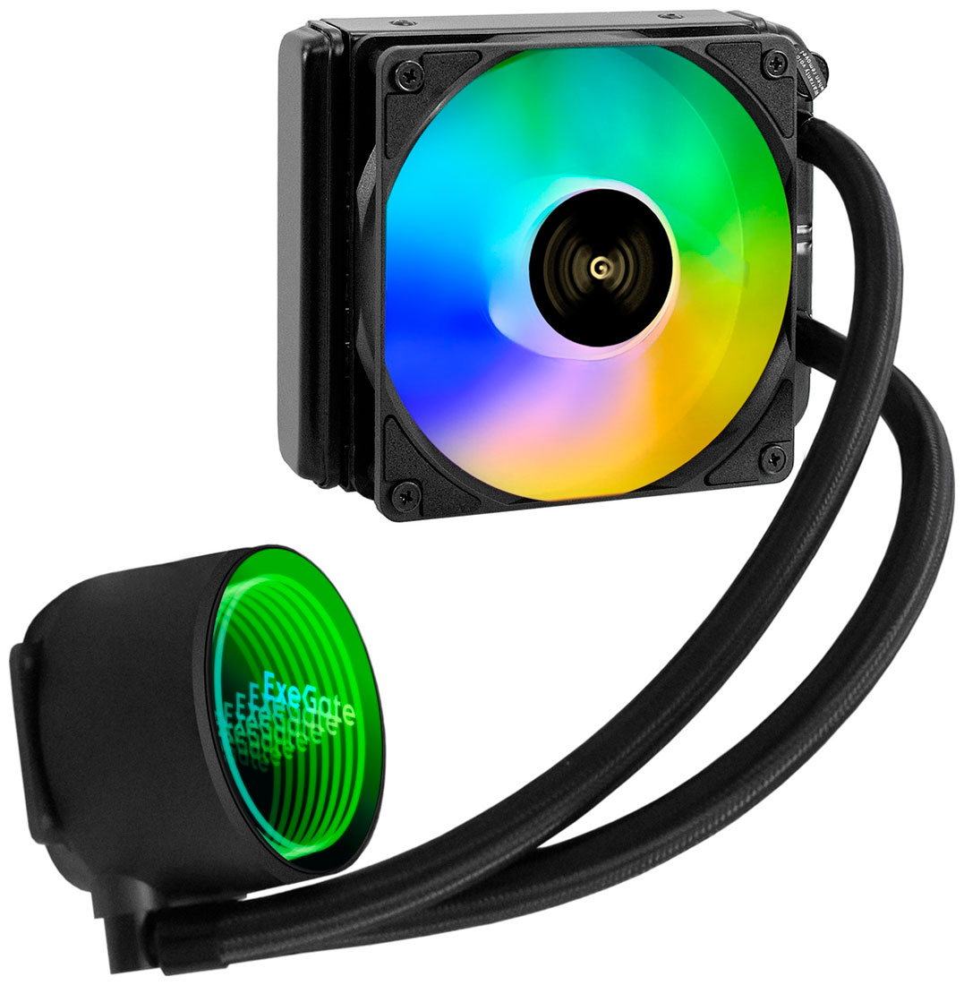 Изображение товара СЖО для процессоров ExeGate BlackWater-120V3.PWM.ARGB (EX298708RUS)