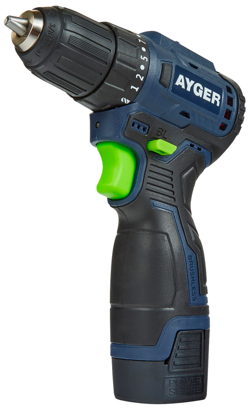 Изображение товара Дрель-шуруповерт аккумуляторная Ayger AP12BL
