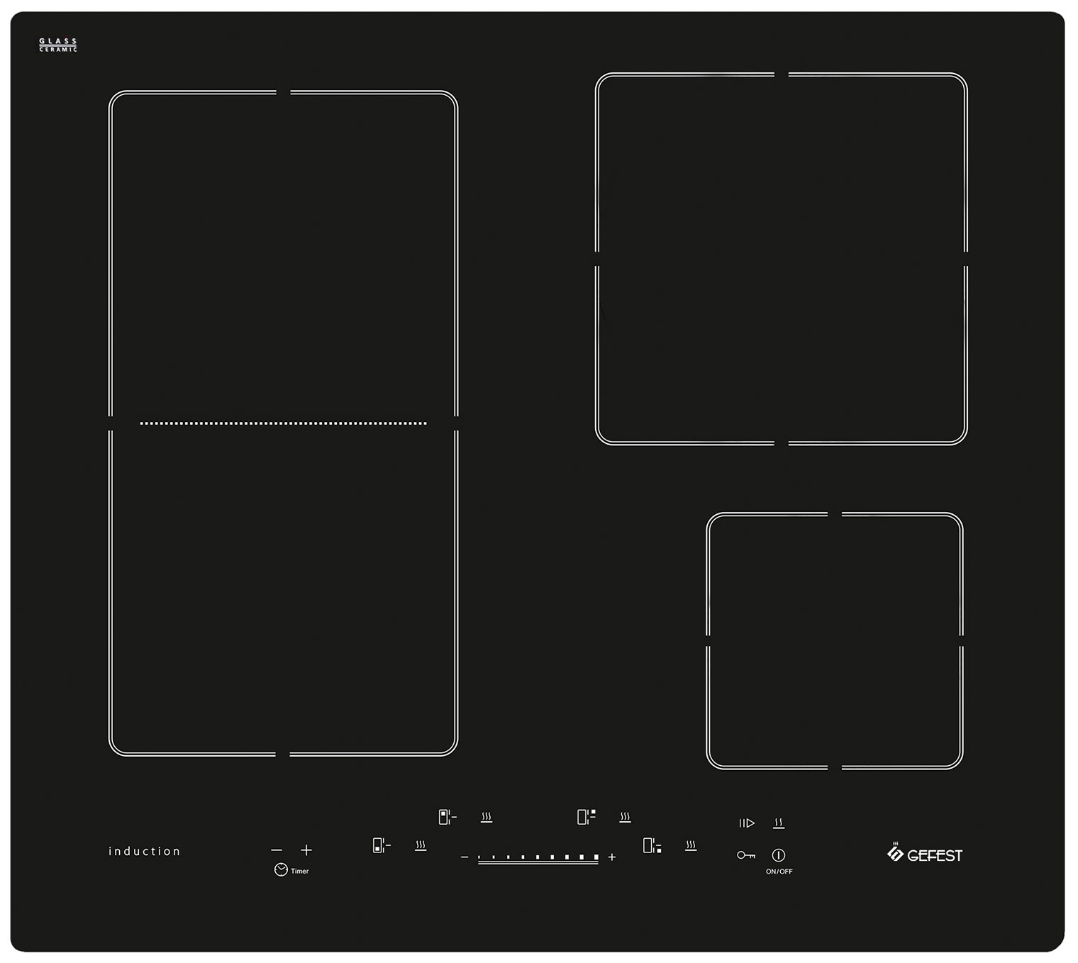 

Электрическая варочная панель Gefest ЭС В СН 4232 К3, Черный