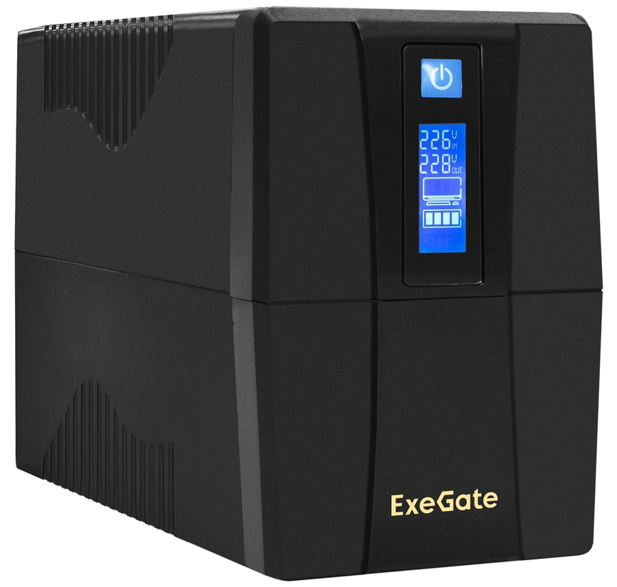 Изображение товара Источник бесперебойного питания ExeGate SpecialPro Smart LLB-650.LCD.AVR.2SH.RJ.USB
