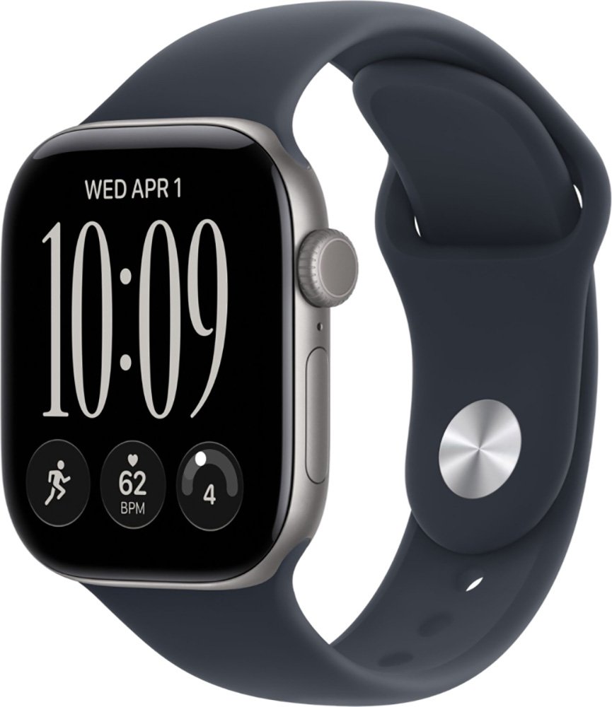 Изображение товара Умные часы и браслет Apple AW Series 12 GPS 46mm Space Grey Al Case + Navy Blue SB - M/L (Серый Космос), (MJEJ4X/A) Изображение товара Умные часы и браслет Apple AW Series 12 GPS 46mm Space Grey Al Case + Navy Blue SB - M/L (Серый Космос), (MJEJ4X/A)