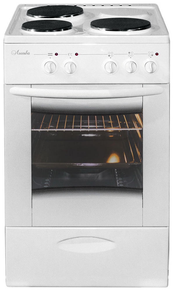 Изображение товара Электроплита Лысьва ЭП 301 МС белая с духовкой 57 л три конфорки