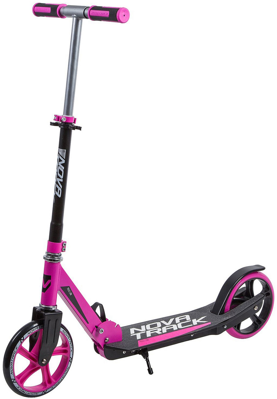 

Самокат Novatrack POLIS сталь пластик, складной, ватер стикер, колеса 200 мм, розовый