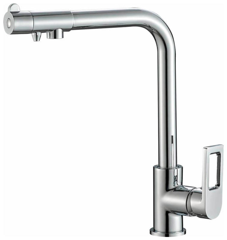 Изображение товара Кухонный смеситель Zorg SH 572 CR с двумя каналами и глянцевым покрытием хром