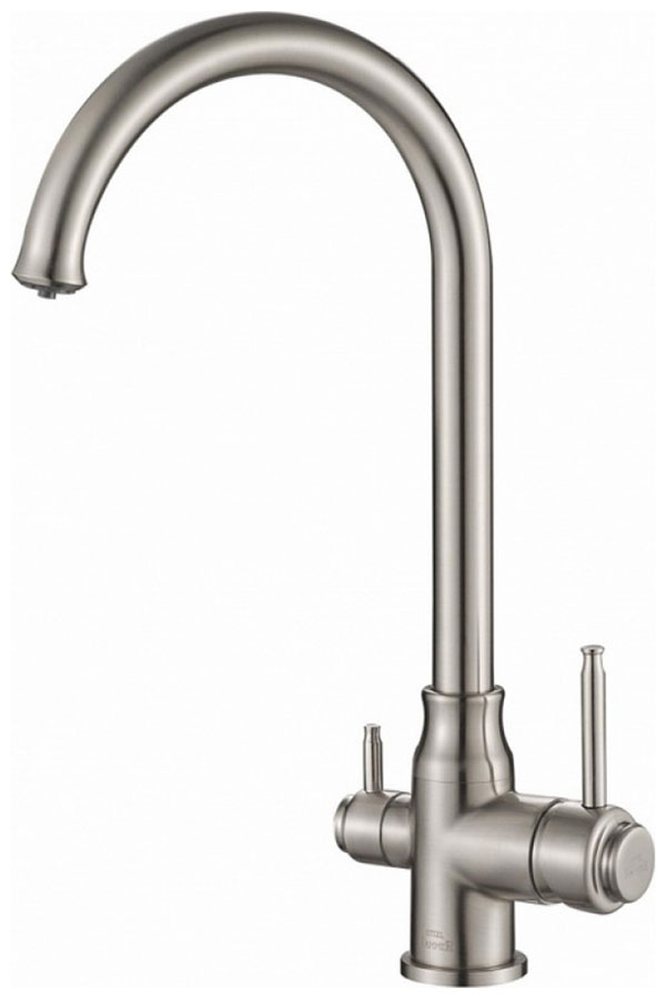 Изображение товара Смеситель для кухни Zorg SH 763 Satin под фильтр 2 в 1 из латуни с керамическим картриджем