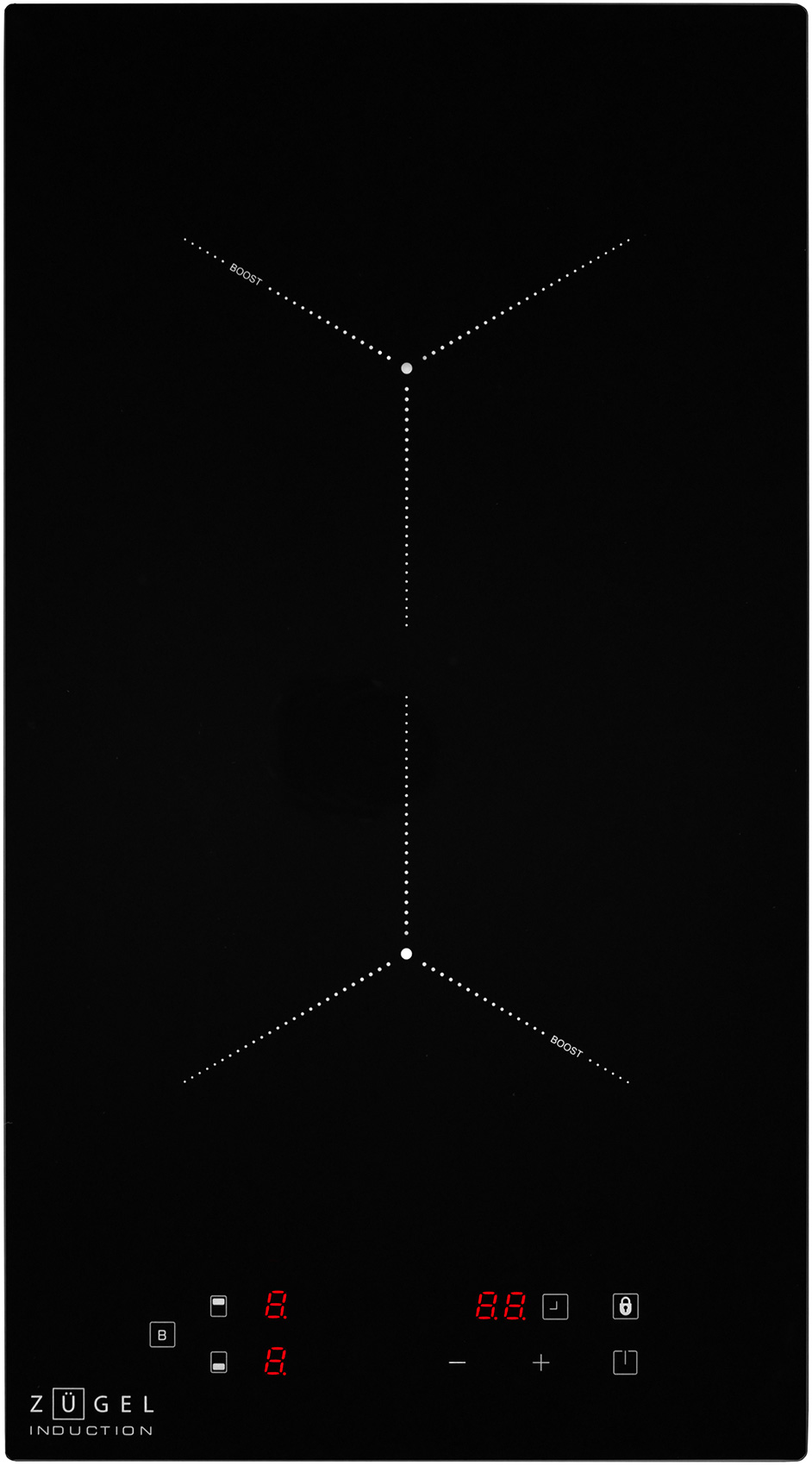 Изображение товара Электрическая варочная панель Zugel ZIH293B индукционная черная 2 конфорки