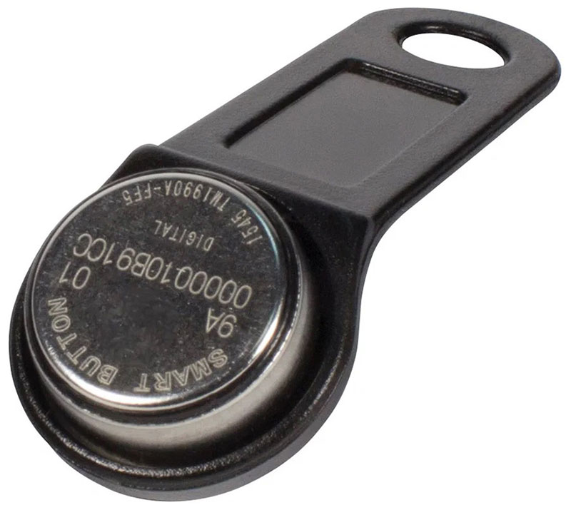 Ключ Touch Memory Tantos TM1990A ключ с держателем черного цвета упаковка 5 шт. цена и фото