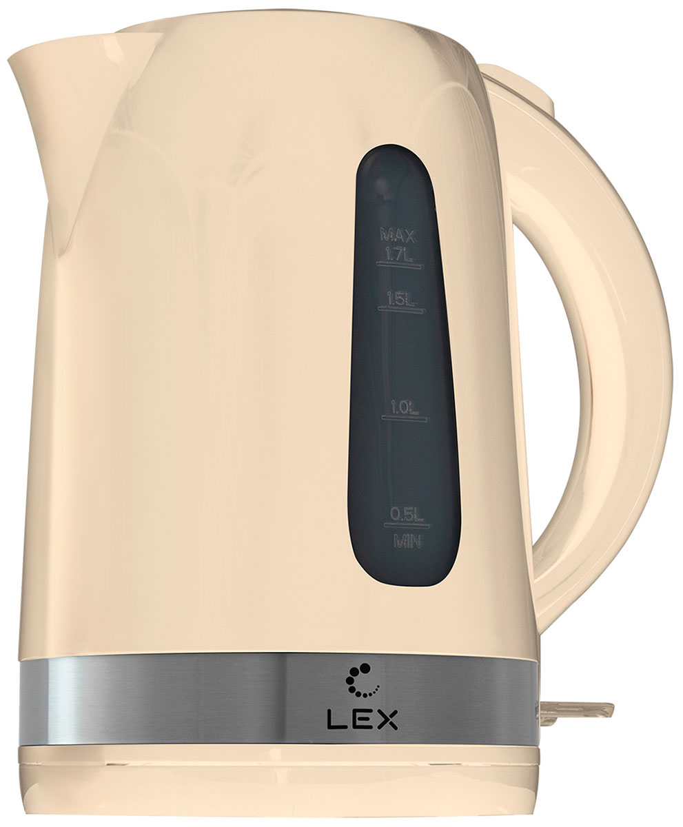 Чайник электрический LEX LX 30028-3 (бежевый) чайник электрический lex lx 30028 3