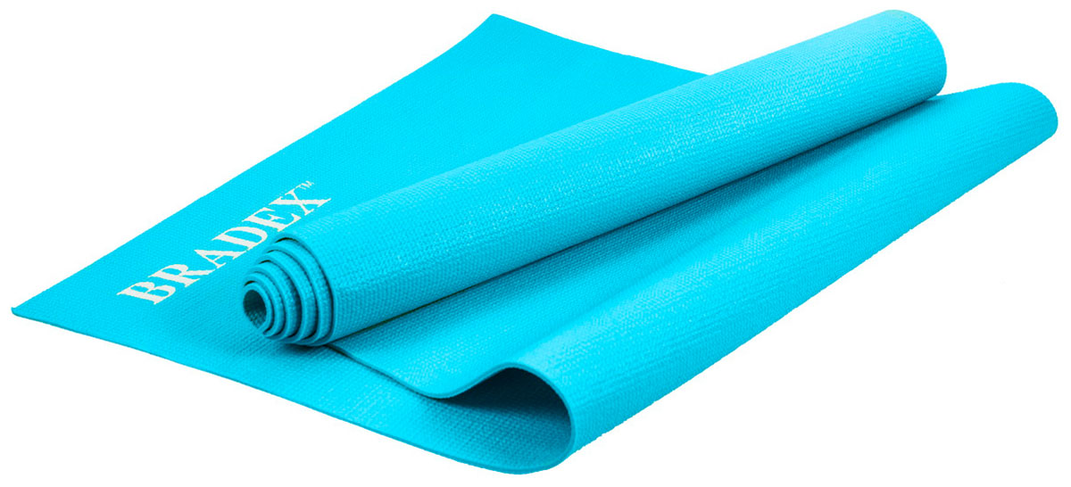 Изображение товара Коврик для йоги и фитнеса Bradex 173*61*0,3 бирюзовый