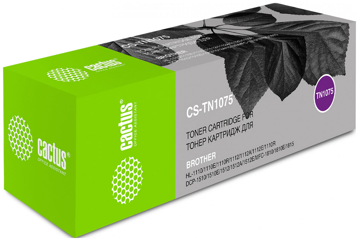 Изображение товара Картридж Cactus CS-TN1075 черный для HL-1110/1112/1510/1512/1810/1815 (1000стр.)