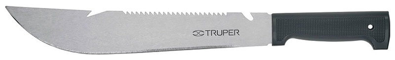 Изображение товара Мачете Truper Рэмбо 30 см с черной ручкой высокоуглеродная сталь