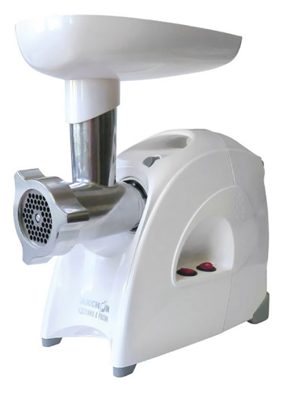 Изображение товара Мясорубка Аксион М 641.01 белая мощностью 2000 Вт для домашнего использования