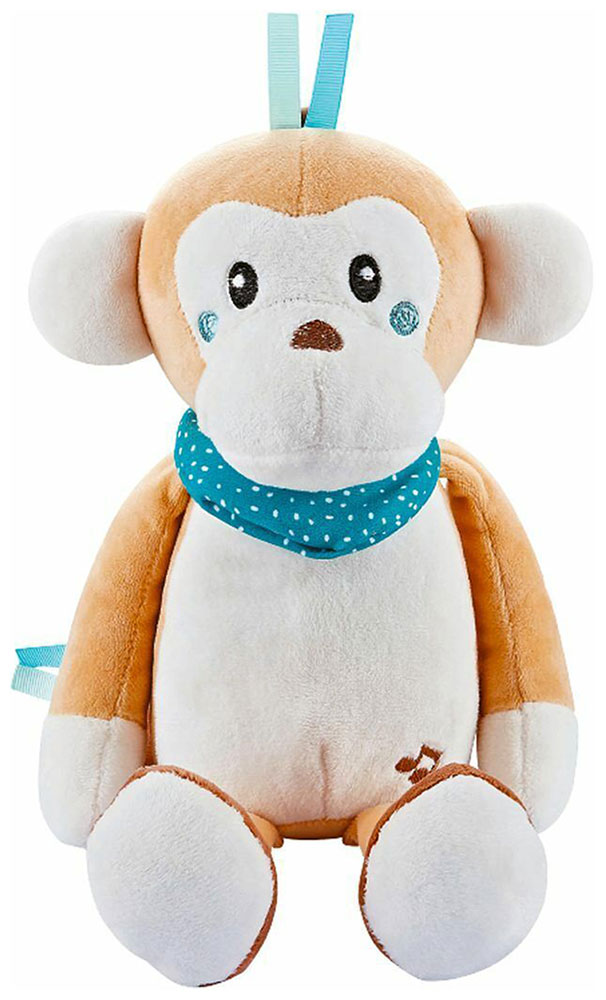 Музыкальная игрушка-ночник Amarobaby Buddy Monkey (AMARO-104BD-M/28) shine ночник щенок детский светильник подарок ребенку детский ночник ночник силиконовый мягкий ночник игрушка