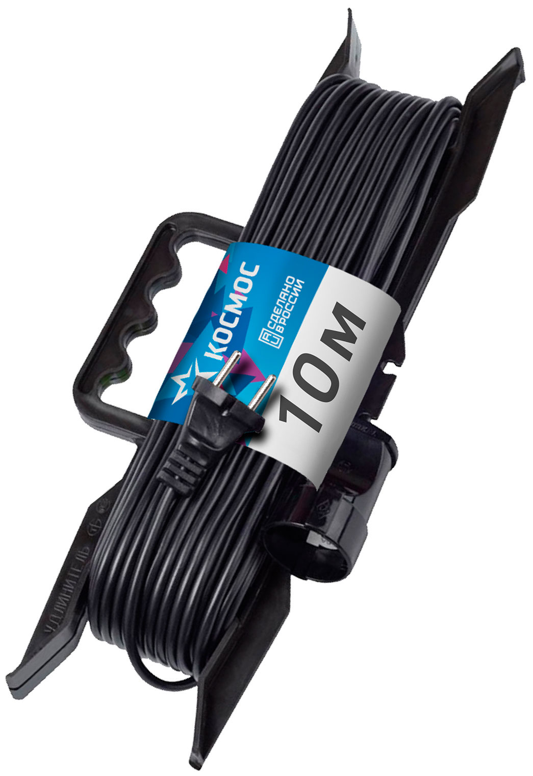 Изображение товара Удлинитель на рамке Космос 10 метров 2x0,75 6А 1,3 кВт PC16