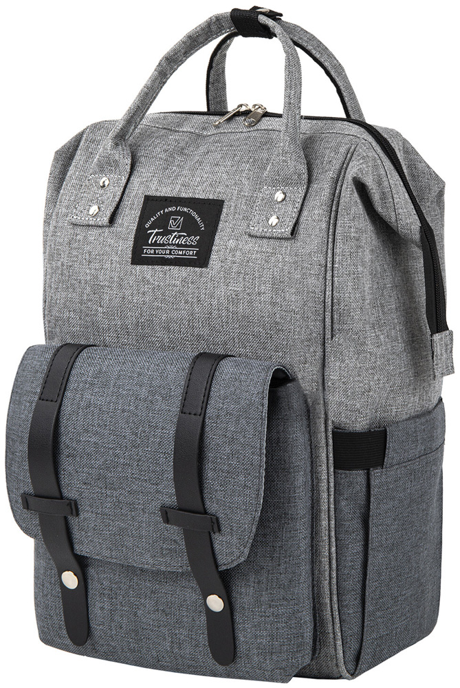 Изображение товара Многофункциональный рюкзак Brauberg MOMMY для мам и путешествий серый