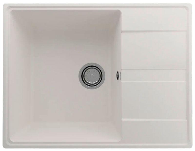 

Кухонная мойка Ulgran Quartz Prima/жасмин Prima 650-01, Белый