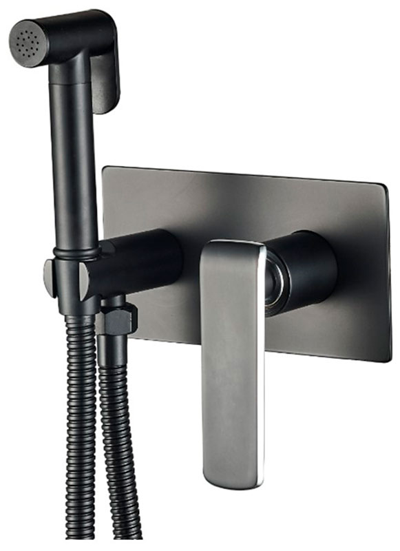 Изображение товара Гигиенический душ со смесителем Haiba HB55548-7 черный современный дизайн