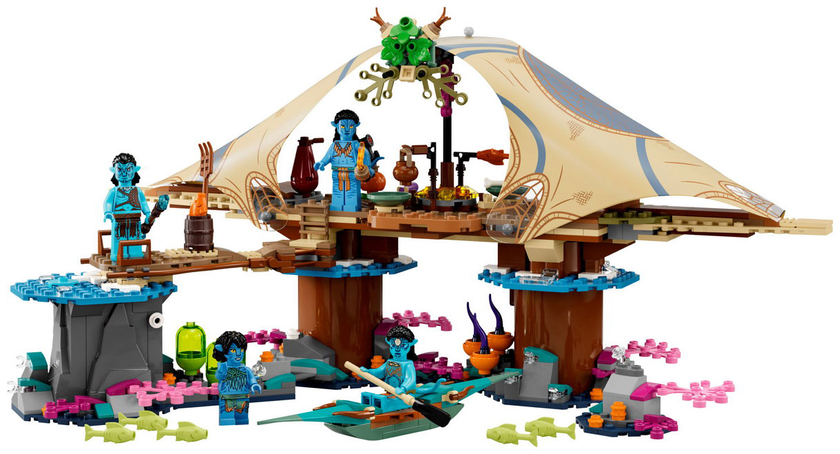 вечеринка на техно рифе lego Конструктор Lego Avatar Дом Меткайина на Рифе 75578
