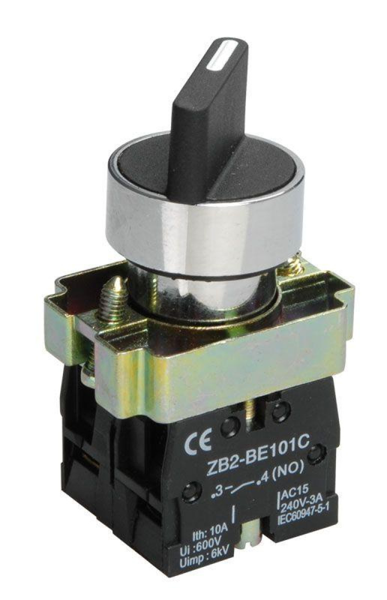 Изображение товара Переключатель IEK LAY5-BD33 3 положения черная ручка 660 В