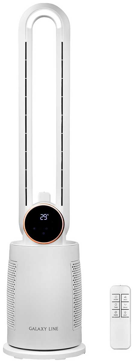 Изображение товара Напольный безлопастной вентилятор GALAXY LINE GL 8112 3 скорости таймер пульт