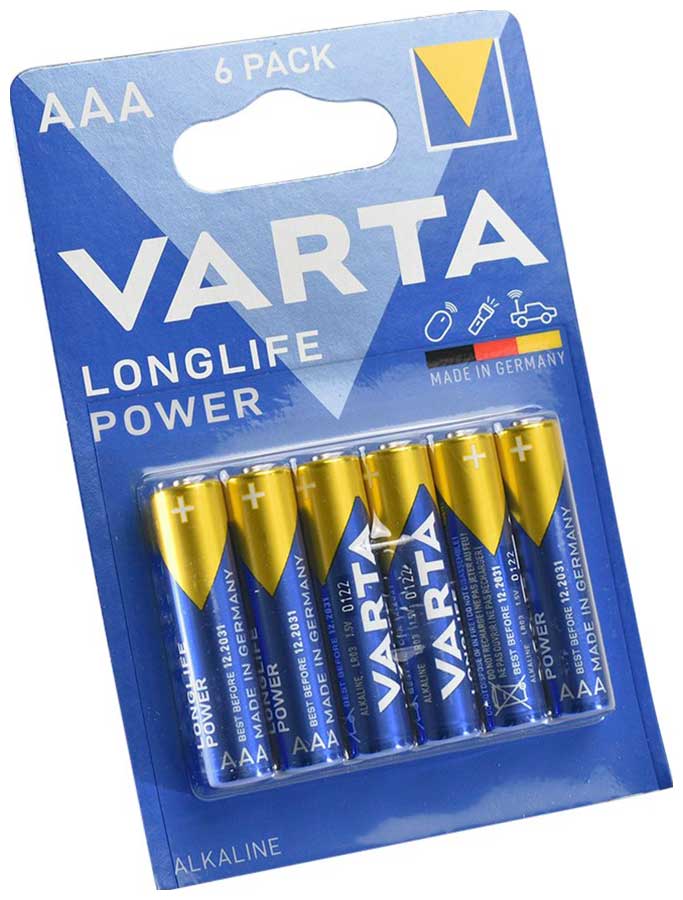 Батарейка VARTA LONGL. POWER AAA бл.6 батарейка varta longl power d бл 2