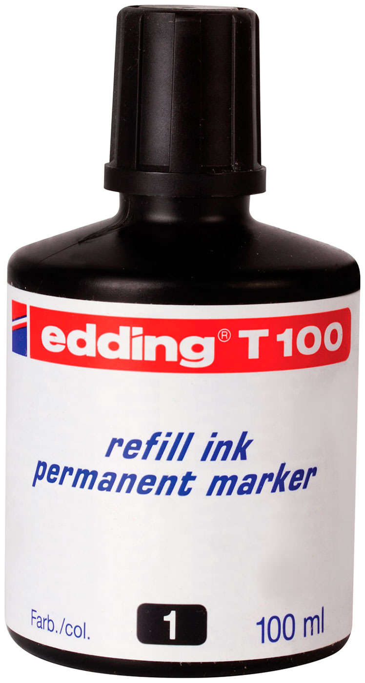 Изображение товара Чернила универсальные Edding 100 100 мл черные для перманентных маркеров