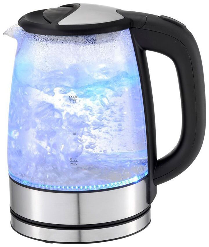 Изображение товара Электрический чайник Renova KT17G-01B из нержавеющей стали и стекла 1.7 л
