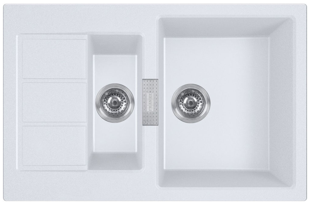 Изображение товара Кухонная мойка Franke S2D 651-78 белый, вентиль-автомат (143.0628.385)