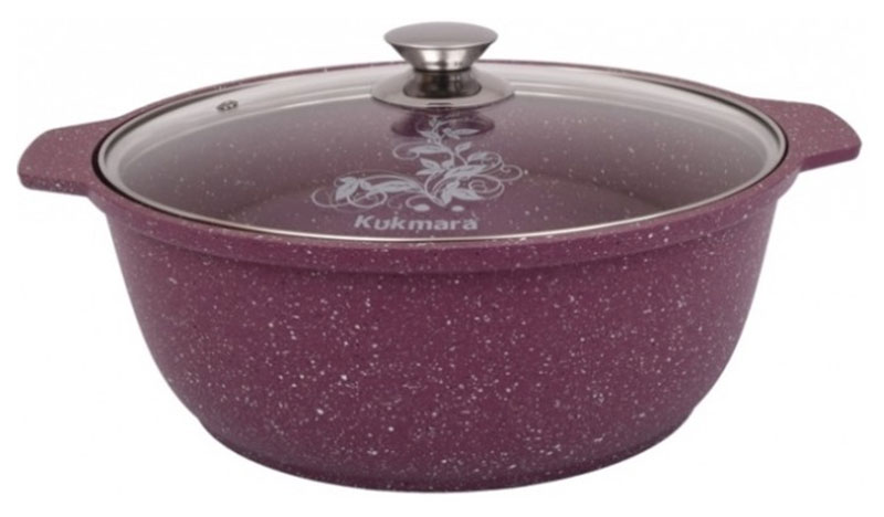 Изображение товара Кастрюля-жаровня Kukmara Trendy style mystery, 4 л, со стеклянной крышкой (ж41tsm)