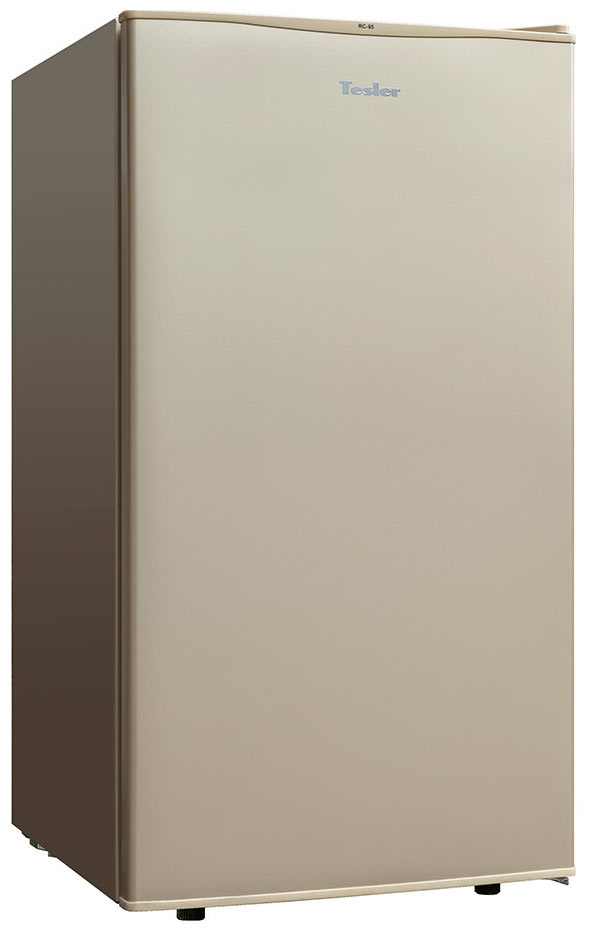 Однокамерный холодильник TESLER RC-95 CHAMPAGNE холодильник tesler rc 95 champagne однокамерный класс а 90 л цвет шапмань