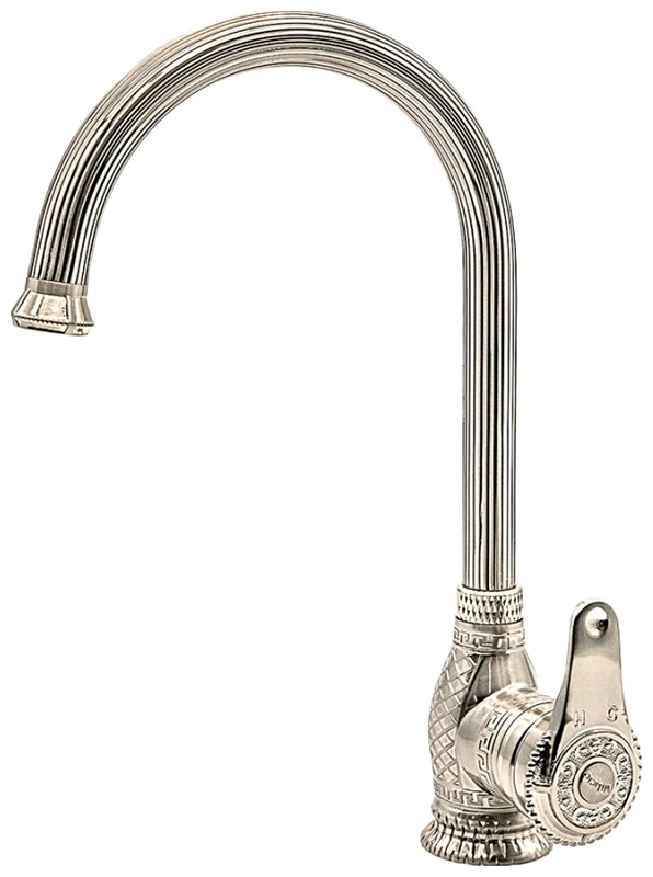 Изображение товара Кухонный смеситель Milacio MC.505.SL серебро из латунь с поворотным изливом