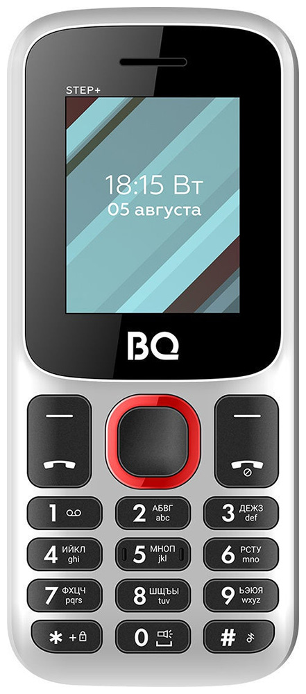 Изображение товара Мобильный телефон BQ 1848 Step White Red классический телефон с двумя SIM и FM-радио