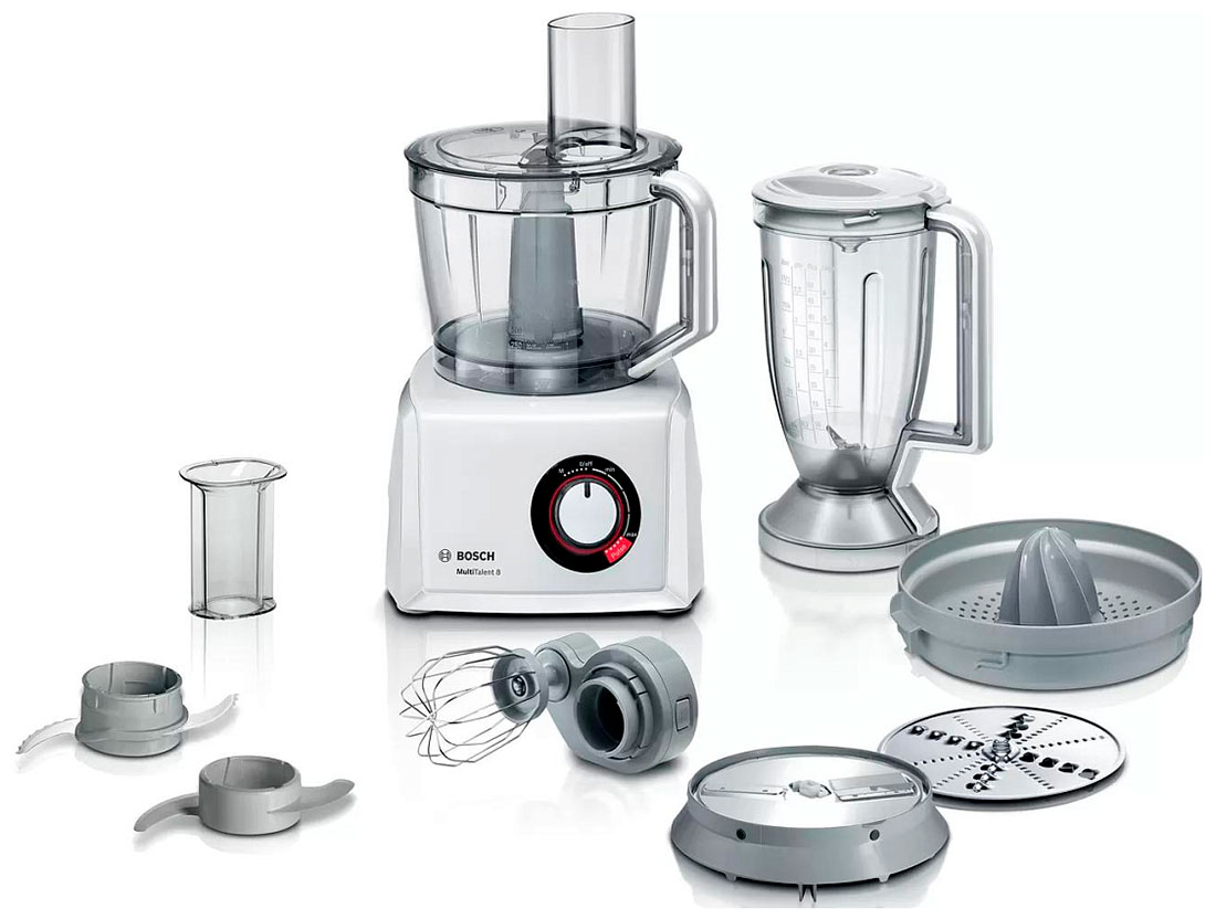 Изображение товара Кухонный комбайн Bosch MC 812W620 с функциями измельчения и замеса теста