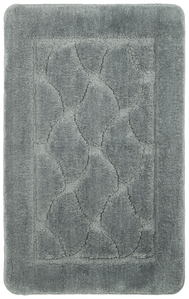 Изображение товара Коврик для ванной Fixsen Link 50х80 см серый микрофибра современный дизайн