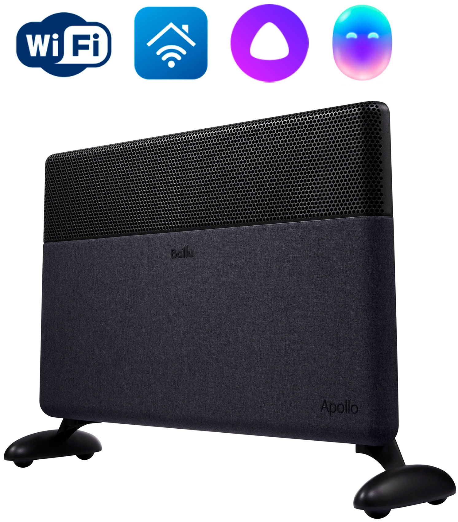 Изображение товара Конвектор Ballu Apollo digital INVERTER Space Black 1500 Вт Wi-Fi управление