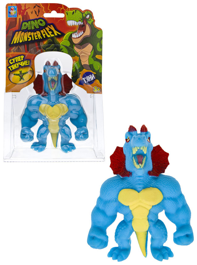 Тянущаяся фигурка 1 Toy MONSTER FLEX DINO ДИЛОФОКС 14 см, блистер Тянущаяся фигурка 1 Toy MONSTER FLEX DINO ДИЛОФОКС 14 см, блистер