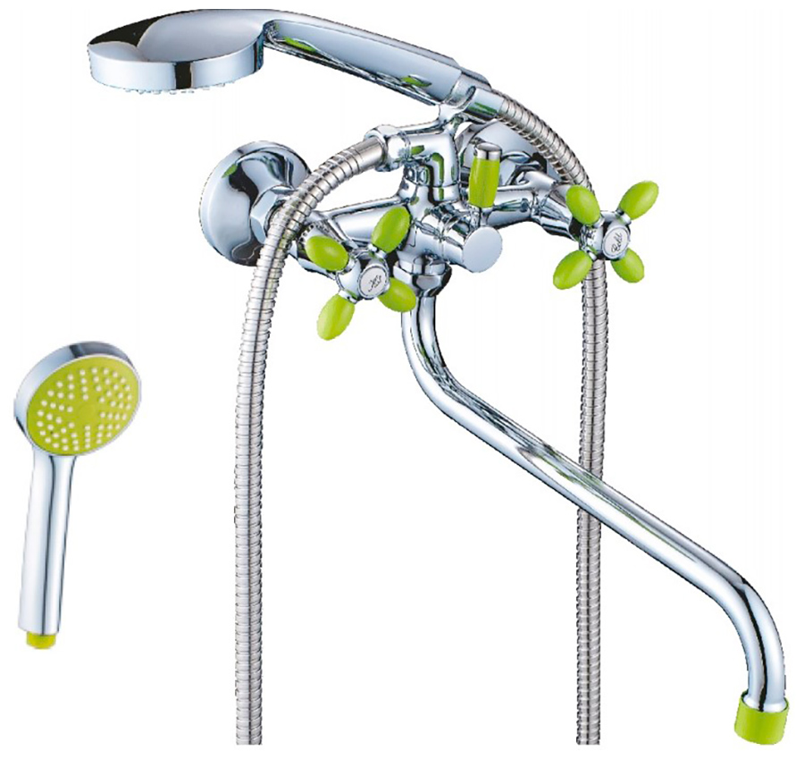 Изображение товара Смеситель для ванны Cron CN127/зеленый, (CN22127-12)