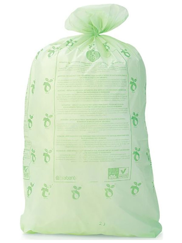 Изображение товара Биоразлагаемые мешки для мусора Brabantia PerfectFit на 10 л 10 шт белый