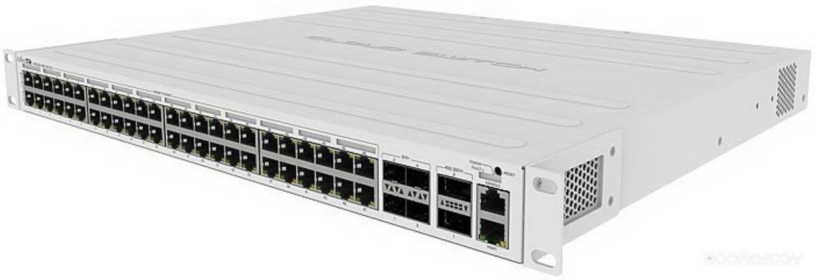 Изображение товара Коммутатор MikroTik CRS354-48P-4S+2Q+RM 1x100Mb 48G 4SFP+ 48PoE+ 700W управляемый