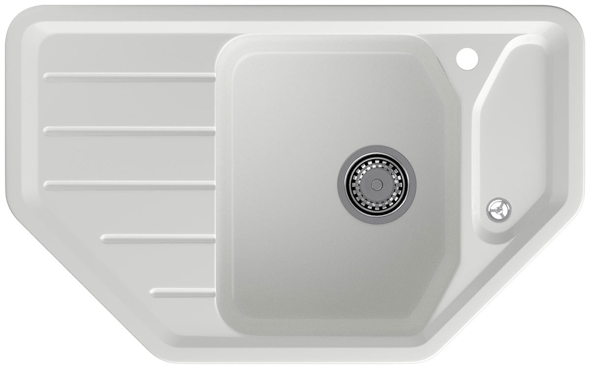 

Кухонная мойка GranFest CORNER 800E угловая, 800x500 мм (C-800E иней)