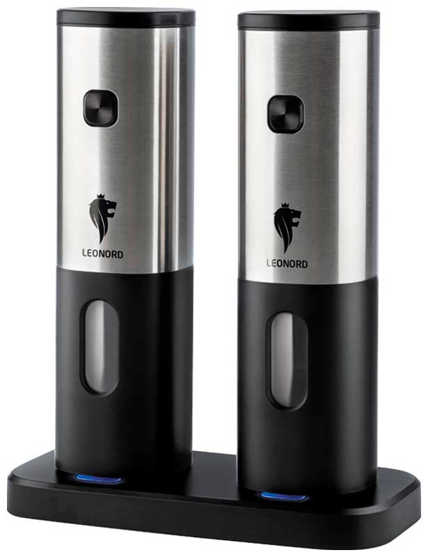 

Набор мельниц для специй Leonord LE-1732/2 (106664), Черный/серебристый