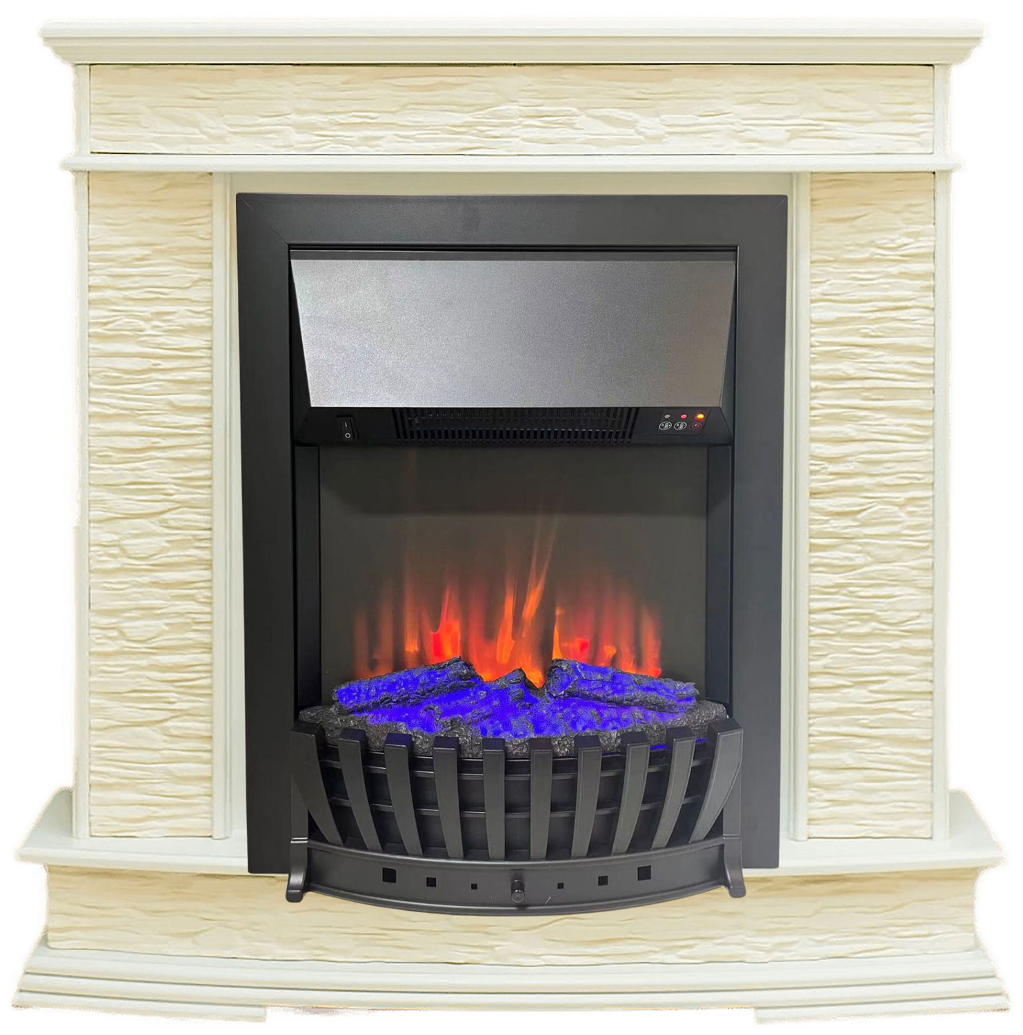 

Каминокомплект Elekam Sorento белый с очагом Velar F2020G2