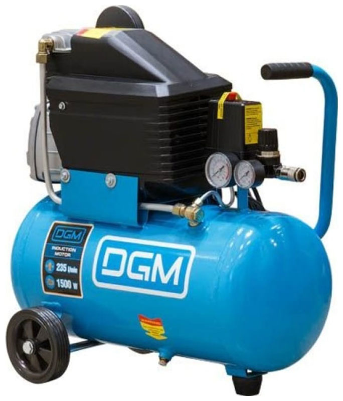 

Компрессор DGM AC-127 (235 л/мин, 8 атм, коаксиальный, масляный, ресив. 24 л, 220 В, 1.50 кВт), Синий с черным