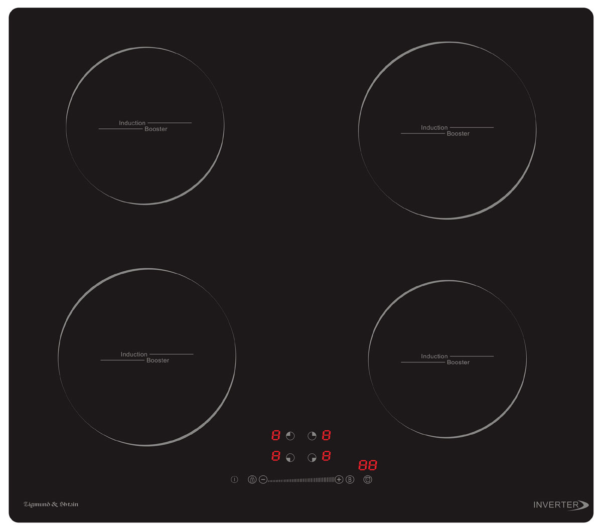Изображение товара Электрическая варочная панель Zigmund Shtain CI 30.6 B индукционная 4 конфорки стеклокерамика