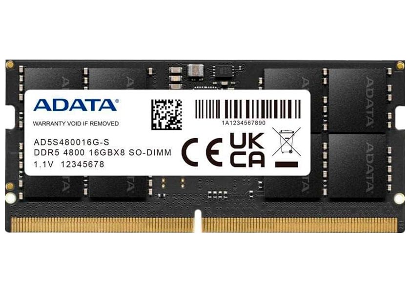 Изображение товара Оперативная память Adata SO-DIMM DDR5 16GB 4800MHz (AD5S480016G-S)