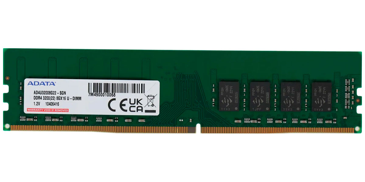 

Оперативная память Adata DDR4 8Gb 3200MHz Premier (AD4U32008G22-SGN), Зеленый