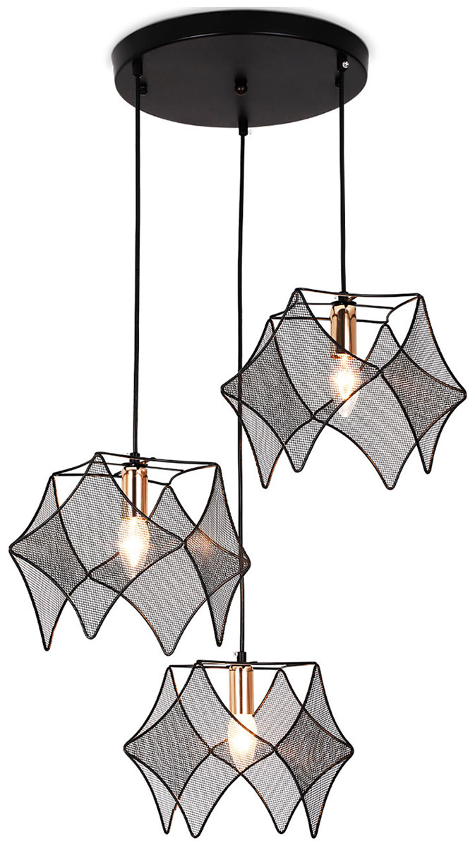 Изображение товара Подвесная люстра Ambrella Light Traditional TR8427 для спальни черная с 3 лампами E14