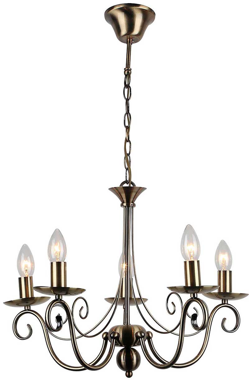 Изображение товара Люстра подвесная Lussole Roosevelt LSP-9941 бронза классика для кухни и гостиной