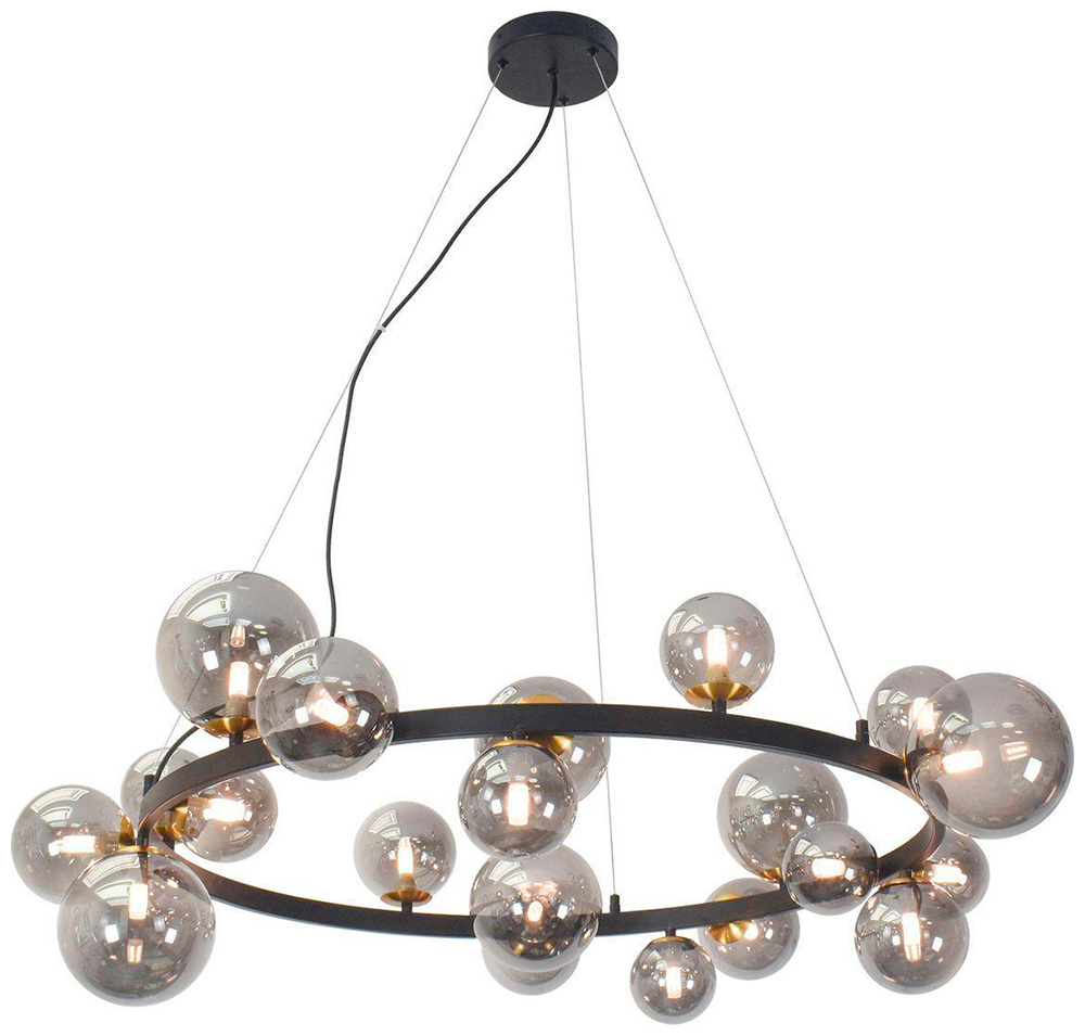 Изображение товара Подвесная люстра Lussole Loft LSP 8750 в стиле хай-тек для больших залов